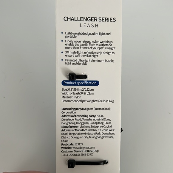 NWT Dogness Collar Size Medium and NWT Dogness M/L Leash Black and gray - Picture 14 of 14